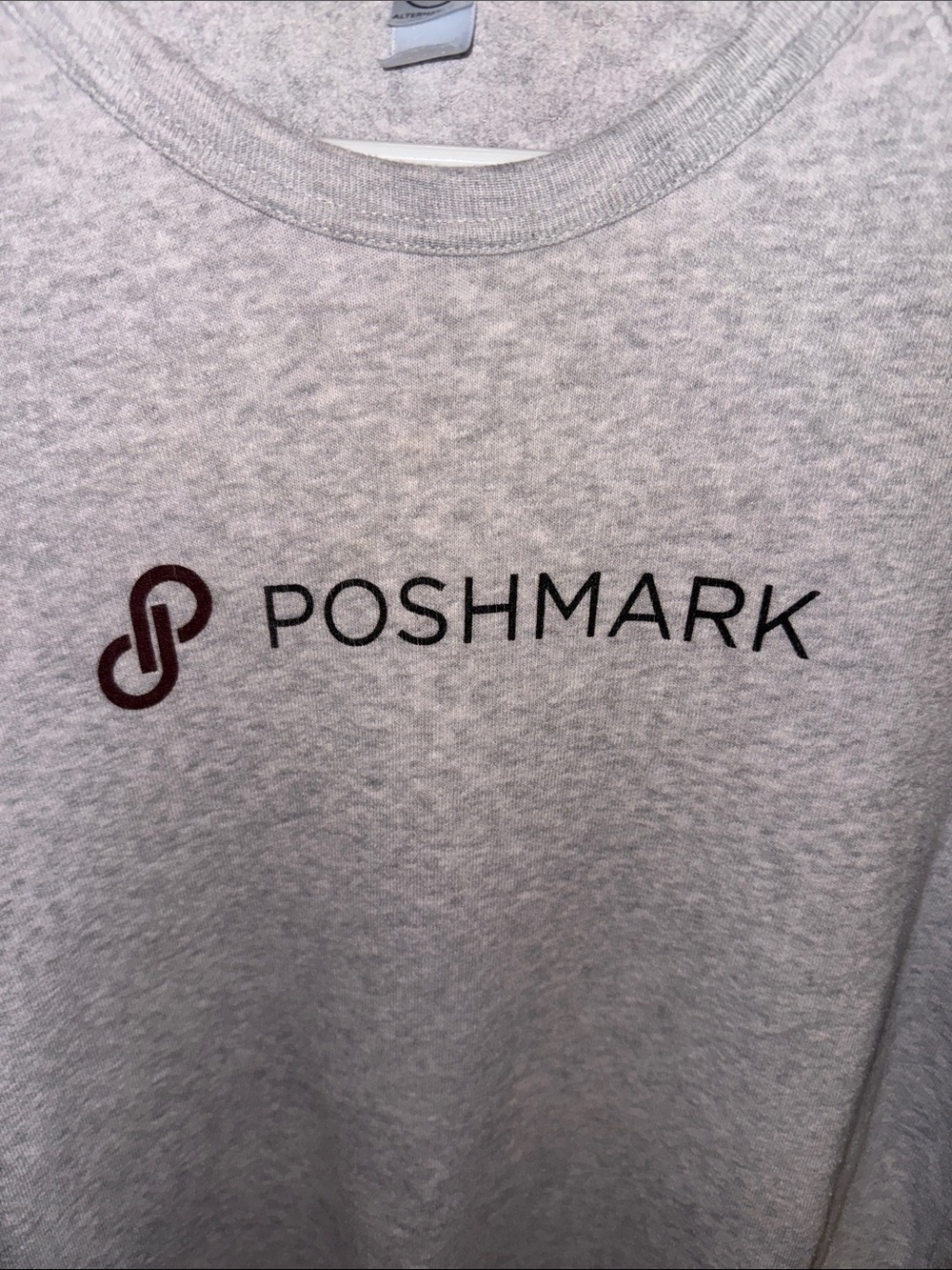 Alternative Heather Gray Poshmark Logo Crewneck Sweatshirt size M - Picture 3 of 5